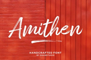 Amithen: The Textured Brush Font for Modern Creatives