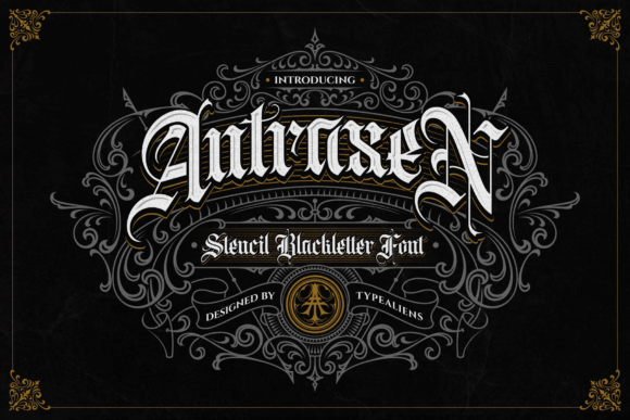 Antraxen: A Stencil-Infused Blackletter for Bold Branding