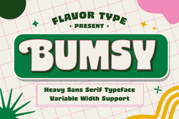 Bumsy: The Bold Display Font for Modern Projects