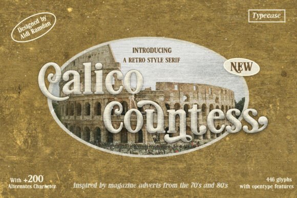 Calico Countess: A Retro Serif with a Warm, Expressive Soul