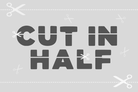 Cut in Half: A Modern Typeface for Bold Branding
