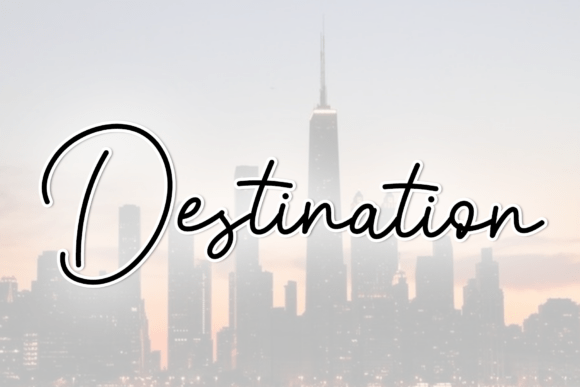 Destination: A Timeless Handwritten Font for Impactful Design
