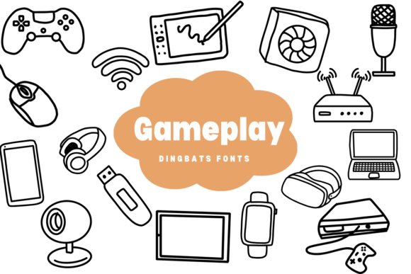 Gameplay: A Sketchy Dingbats Font for Creative Projects