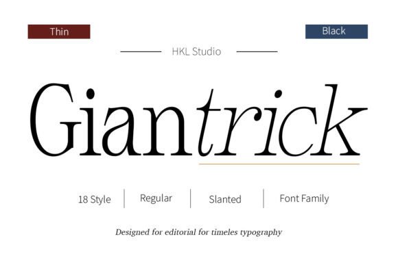 Giantrick: The Sophisticated Serif for Timeless Design