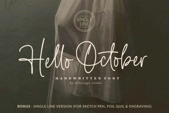 Hello October: A Handwritten Font for Authentic Projects