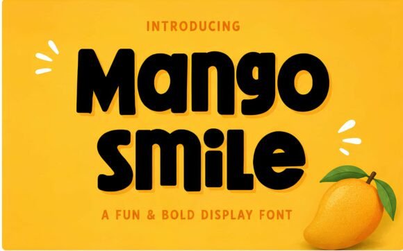 Mango Smile: A Playful Font for Bold Branding