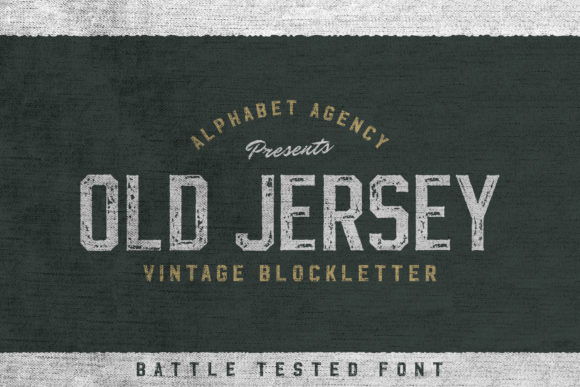 Old Jersey: The Vintage Display Font with Modern Edge