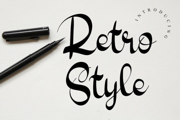 Retro Style: A Brush Calligraphy Font with Vintage Flair