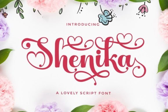 Shenika: The Heart-Connected Typeface for Personalized Design