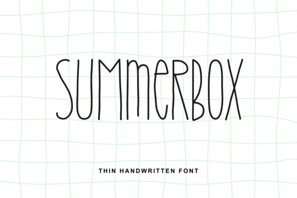 Summerbox: A Handwritten Font with Modern Minimalist Charm