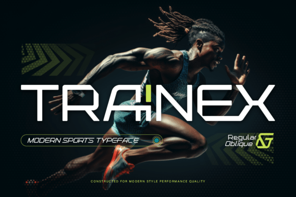 Trainex: The Dynamic Typeface for Modern Sports Branding