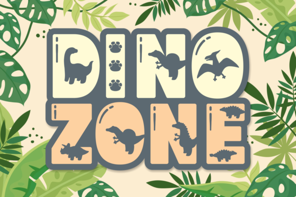 Unleash Prehistoric Fun: The Dino Zone Font